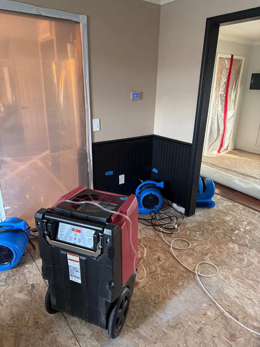 Sanitization after sewage event in Spyglass Falls Indiana home